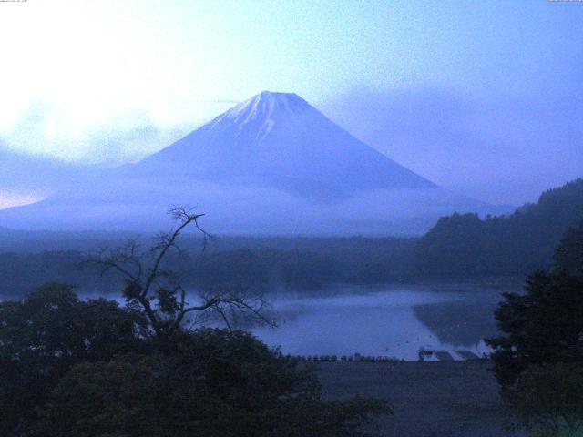 精進湖からの富士山