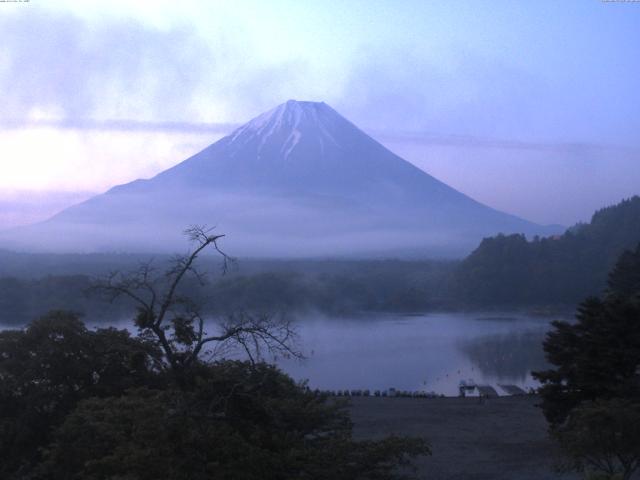 精進湖からの富士山