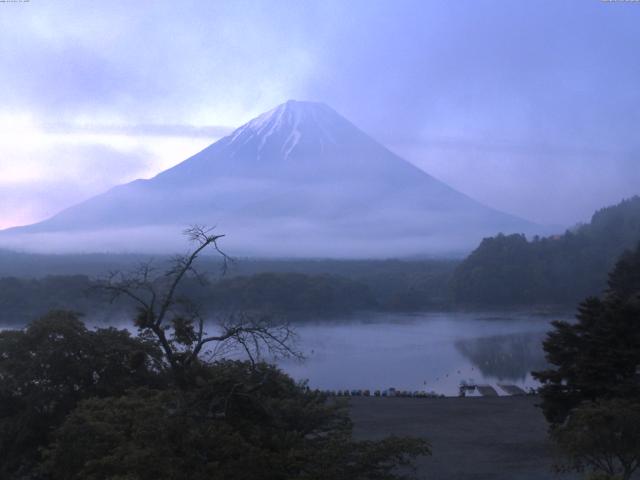 精進湖からの富士山
