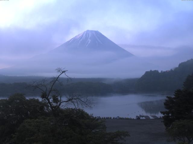 精進湖からの富士山