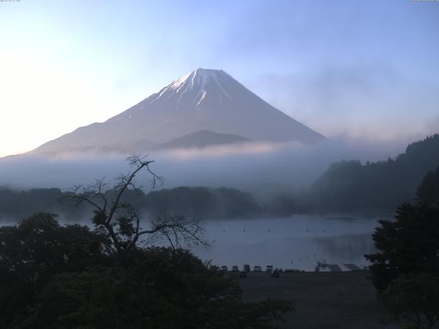 精進湖からの富士山