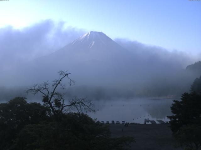精進湖からの富士山