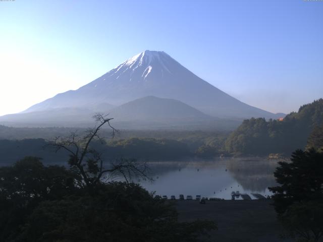 精進湖からの富士山