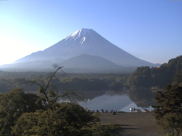 精進湖からの富士山