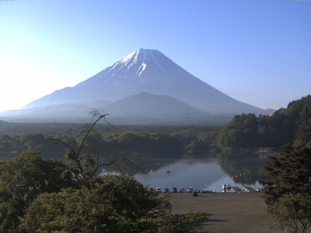 精進湖からの富士山
