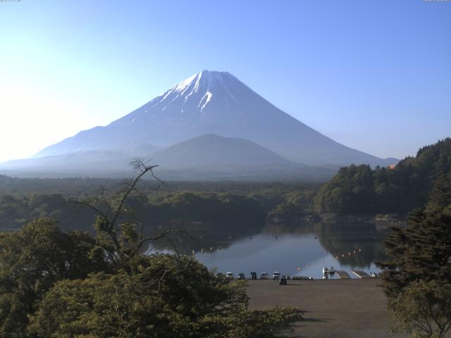 精進湖からの富士山