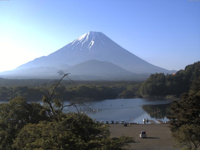 精進湖からの富士山