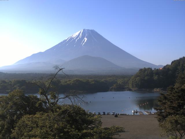 精進湖からの富士山