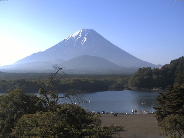 精進湖からの富士山