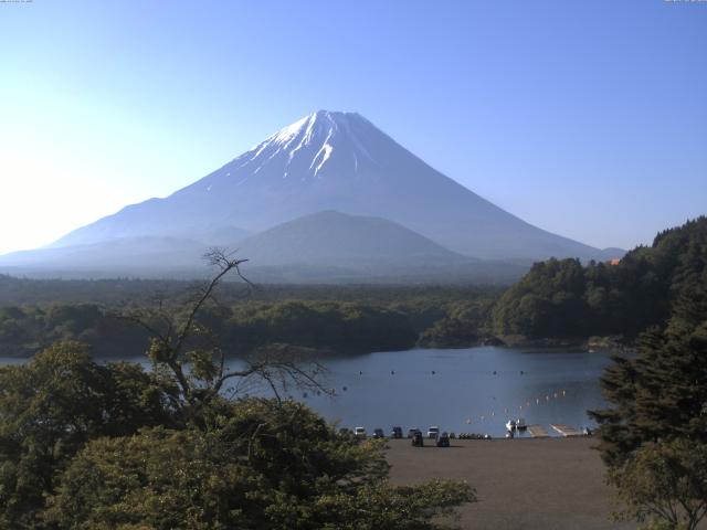 精進湖からの富士山