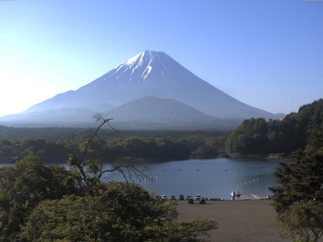 精進湖からの富士山