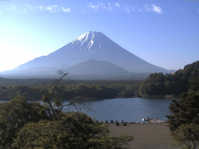 精進湖からの富士山