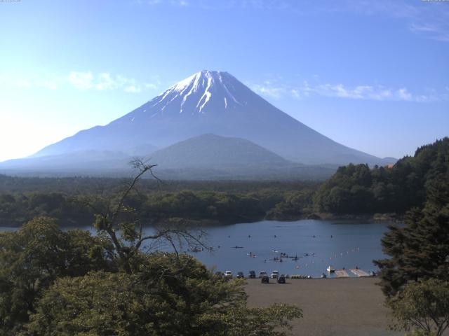 精進湖からの富士山