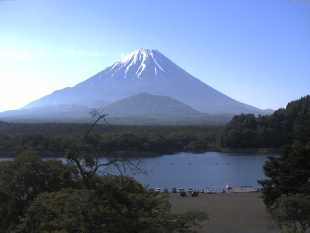 精進湖からの富士山