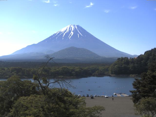 精進湖からの富士山