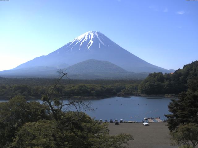精進湖からの富士山