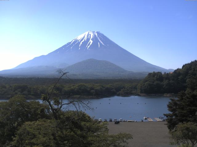 精進湖からの富士山