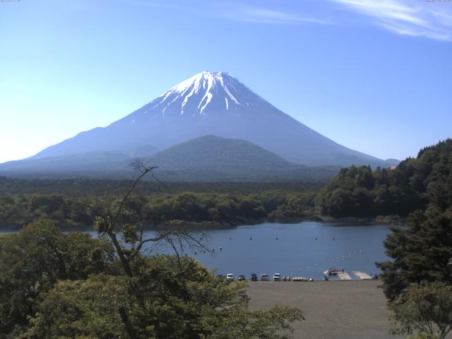 精進湖からの富士山