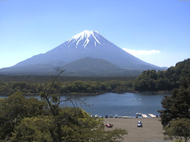 精進湖からの富士山