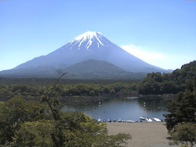 精進湖からの富士山