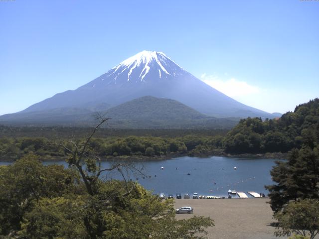 精進湖からの富士山