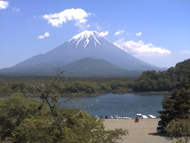 精進湖からの富士山
