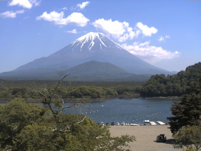 精進湖からの富士山
