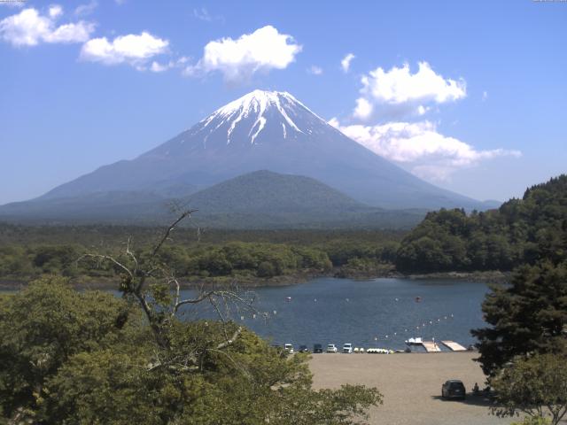 精進湖からの富士山