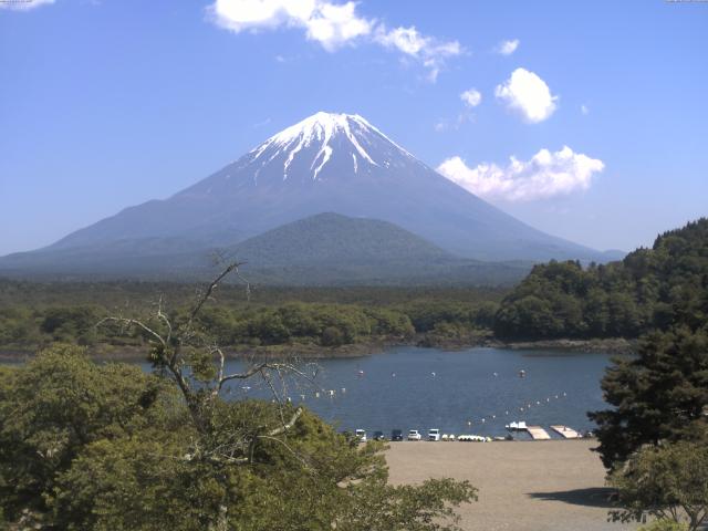 精進湖からの富士山