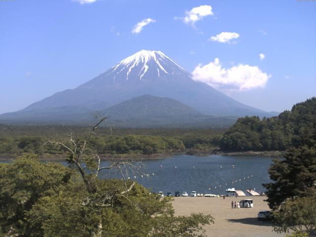 精進湖からの富士山
