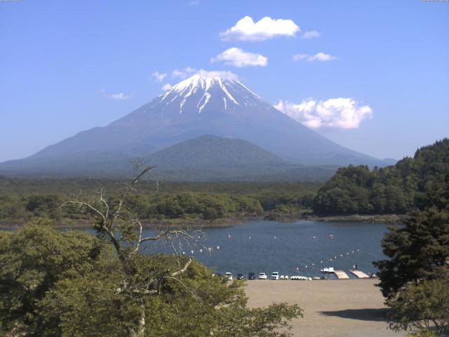 精進湖からの富士山