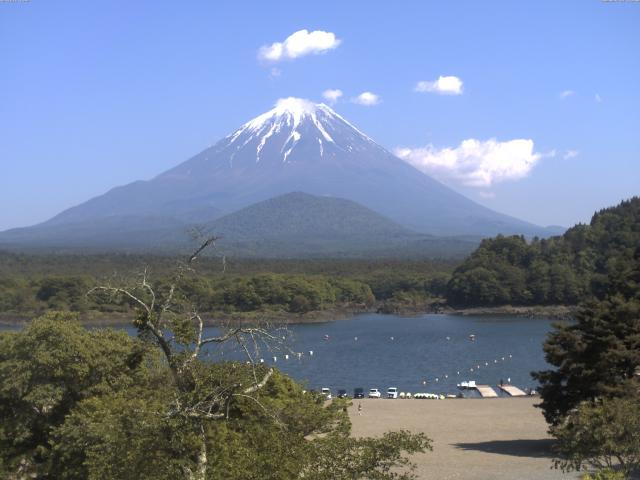 精進湖からの富士山