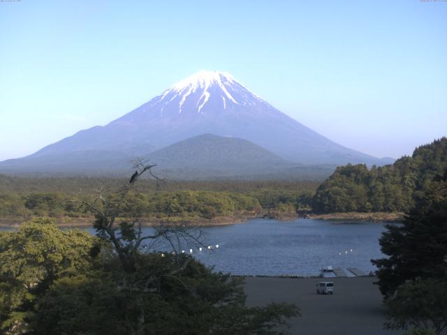 精進湖からの富士山