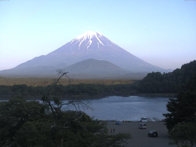 精進湖からの富士山