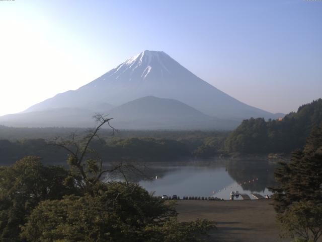 精進湖からの富士山