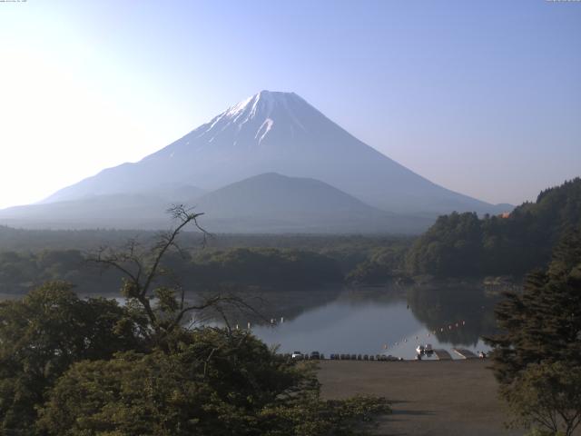 精進湖からの富士山