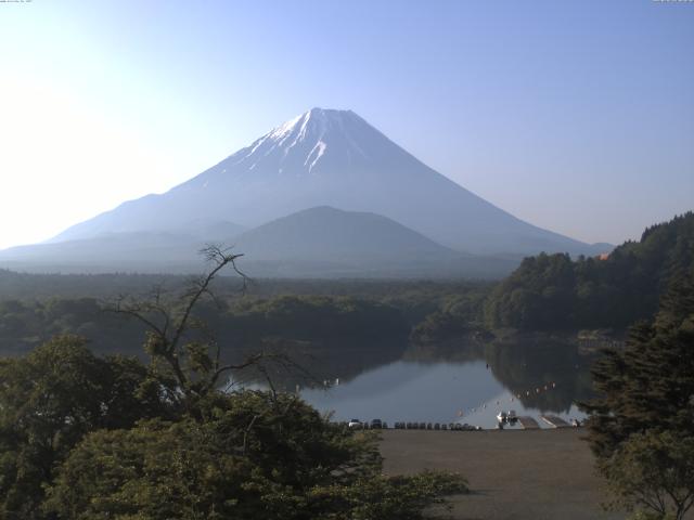 精進湖からの富士山