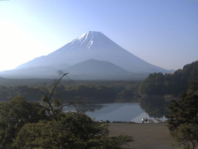 精進湖からの富士山