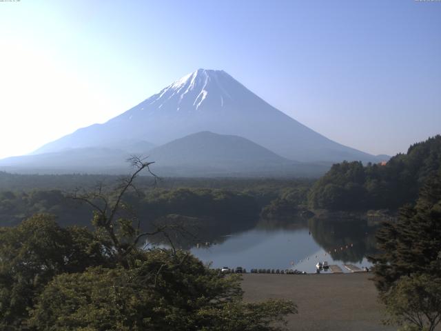 精進湖からの富士山