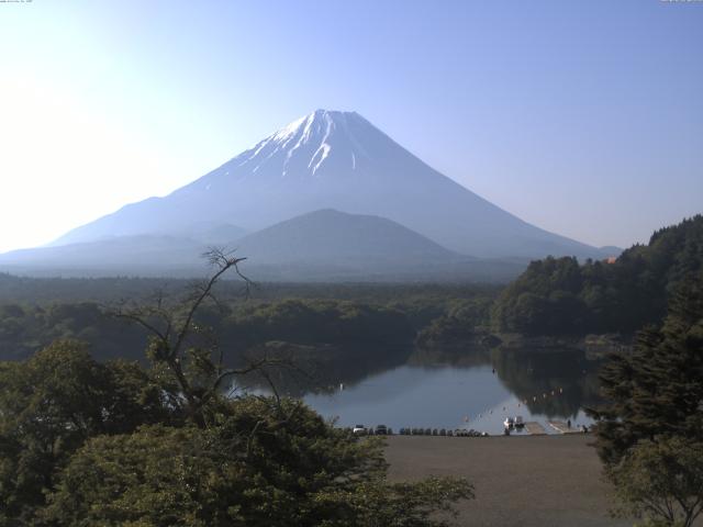 精進湖からの富士山