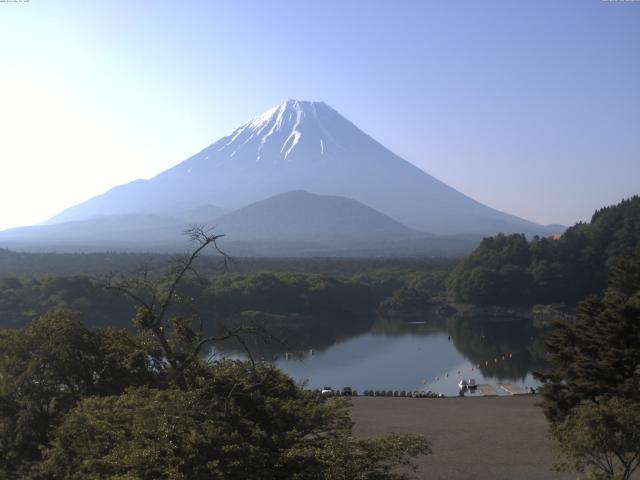 精進湖からの富士山