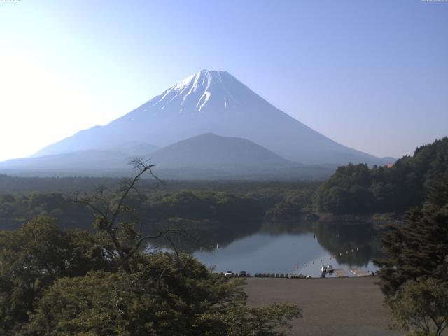 精進湖からの富士山