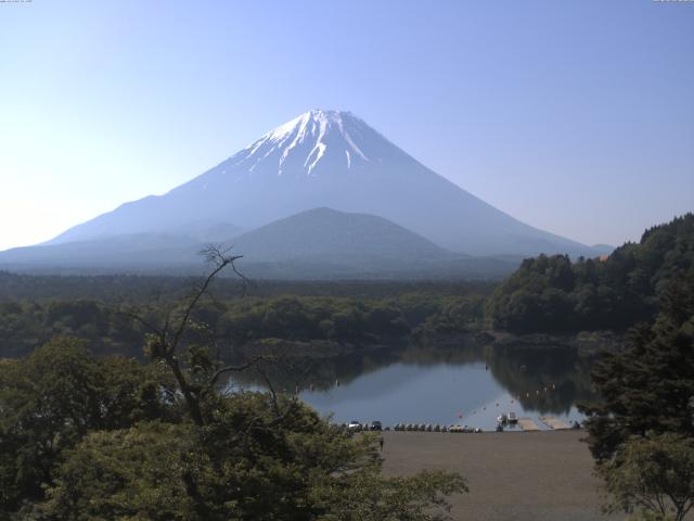 精進湖からの富士山