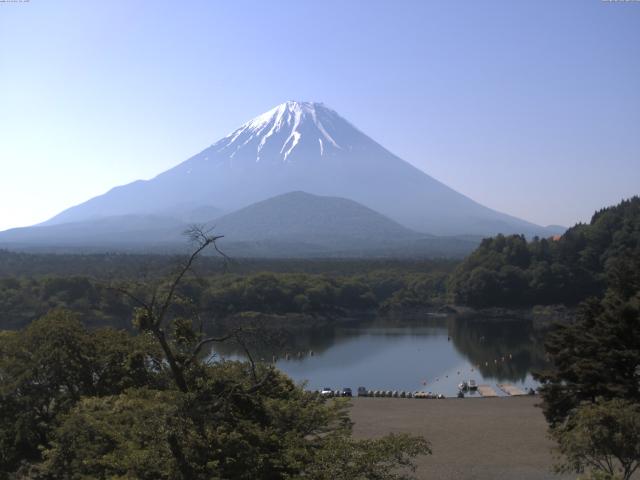 精進湖からの富士山