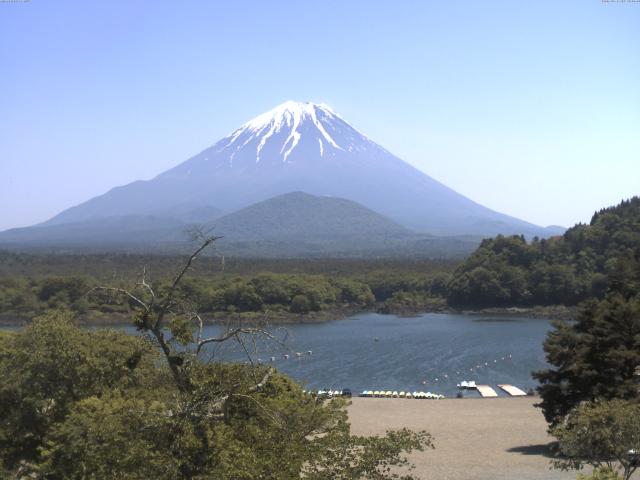 精進湖からの富士山