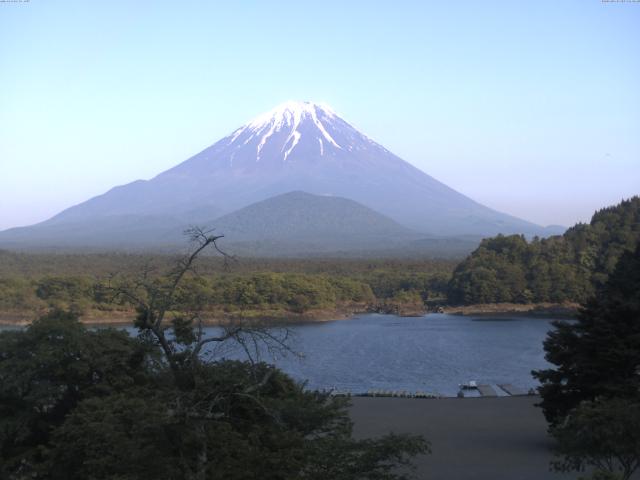 精進湖からの富士山