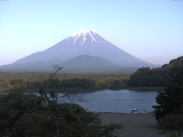 精進湖からの富士山