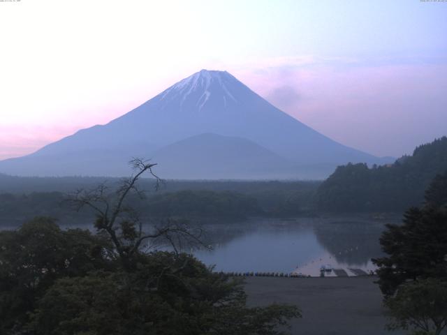 精進湖からの富士山