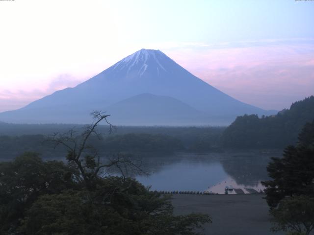 精進湖からの富士山
