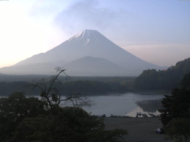 精進湖からの富士山